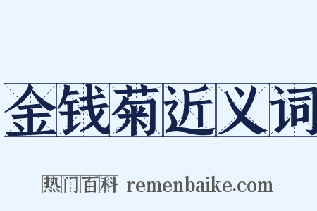 金钱菊近义词是什么意思的图片